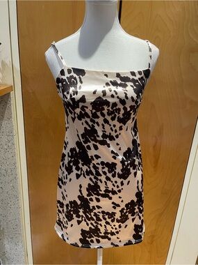 Urban Outfitters Cow print mini dress size M